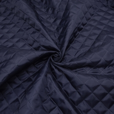 Ткань стёганая таффета 190Т на синтепоне 100 гр. цвет темно-синий