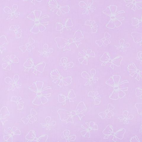 Поплин 150 см 1770/5 Бантики О/М цвет розовый