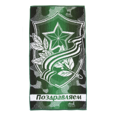 Полотенце махровое 2772/2 Щит со звездой 50/90 см