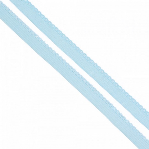 Резинка TBY бельевая 8 мм RB02183 цвет F183 голубой уп 100 м