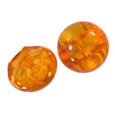 Пуговицы Блузочные/прозрачные 12 мм цвет оранжевый упаковка 12 шт