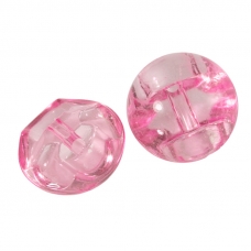 Пуговицы Блузочные/прозрачные 12 мм цвет розовый упаковка 12 шт
