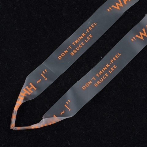 Шнурки силиконовые оранжевая надпись 130см уп 2 шт