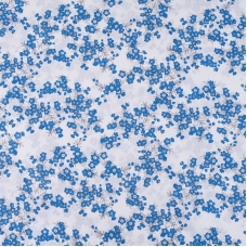 Ткань на отрез перкаль б/з 150 см 13153/5 Сакура цвет синий