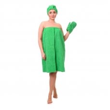 Набор для сауны женский цвет зеленый