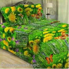 Бязь о/м 100 гр/м2 150 см 1545 Солнечный лес