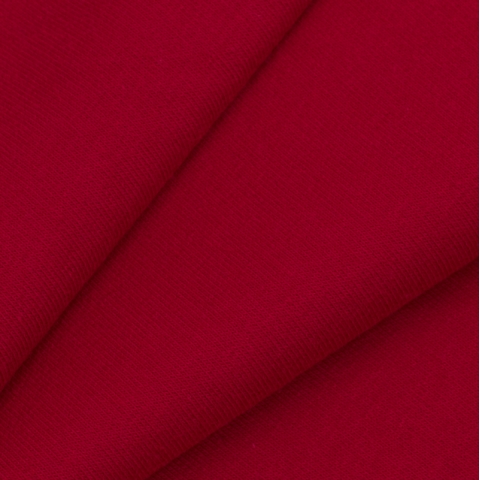 Ткань на отрез футер петля с лайкрой Chinese Red 9023а