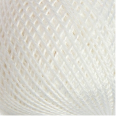 Нитки для вязания Ирис 100% хлопок 25 гр 150 м цвет 0101 белый