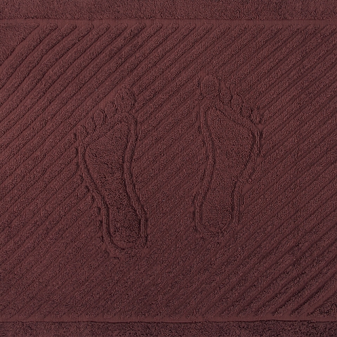 Полотенце махровое ножки 700 гр/м2 Туркменистан 50/70 см цвет горячий шоколад