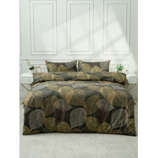 Постельное белье VT из полисатина DJL6076 2-х сп с евро простыней с наволочками 50/70