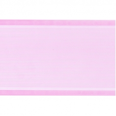 Лента для бантов ширина 80 мм (25 м) цвет розовый