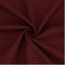 Рубашечная ткань на отрез №1 Лапка цвет красный