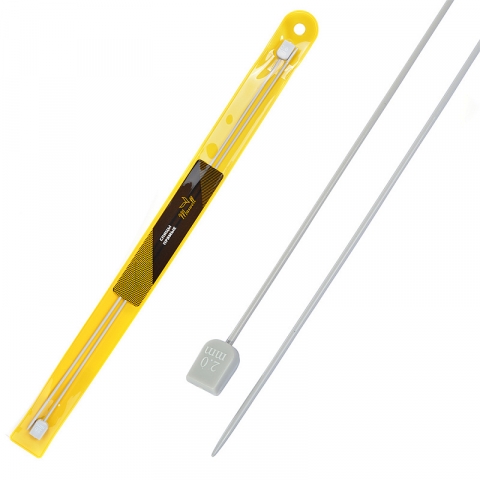 Спицы для вязания прямые Maxwell Gold Тефлон 6507 2,0 мм 35 см 2 шт