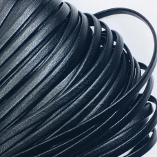 Шнур декоративный кожзам 4 мм 2147 черный