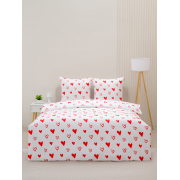 Постельное белье VT из полисатина 823-1 2-х сп с евро простыней с наволочками 70/70