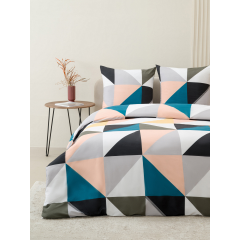 Постельное белье VT из полисатина 4050 2-х сп с евро простыней с наволочками 70х70