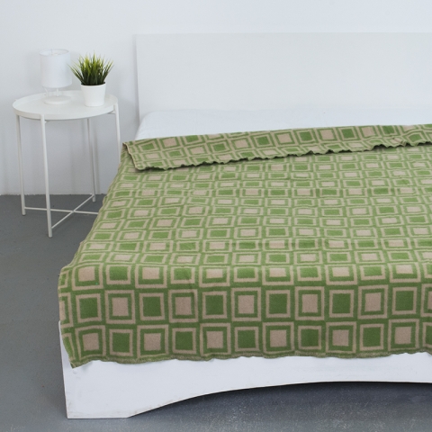 Одеяло полушерсть 500 гр/м2 цвет зеленый 150/200 см