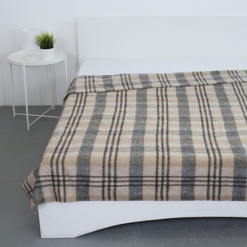 Одеяло полушерсть 420 гр/м2 цвет серый 190/200 см