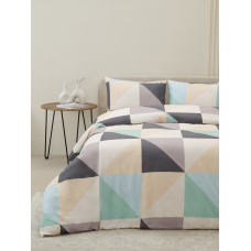 Постельное белье VT из полисатина 4004/2 2-х сп с евро простыней с наволочками 50/70