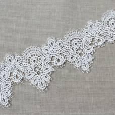 Кружево плетеное СЕВЕР белое CF0704 5,5 см упаковка 10 м