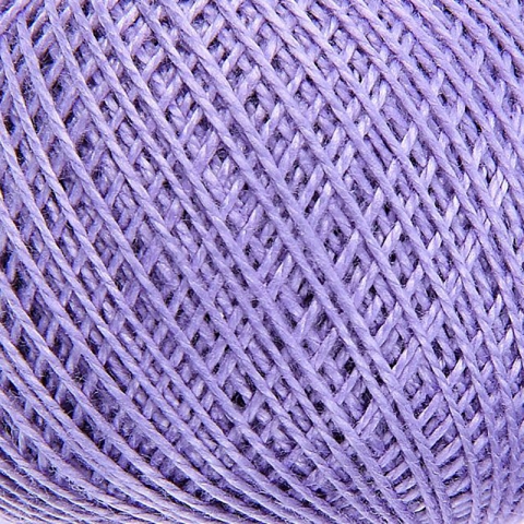 Нитки для вязания Ирис 100% хлопок 25 гр 150 м цвет 2306 сиреневый
