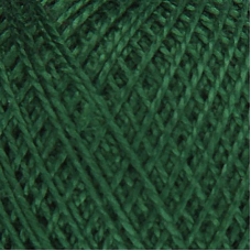 Нитки для вязания Ирис 100% хлопок 25 гр 150 м цвет 3807 темно-зеленый