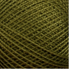 Нитки для вязания Ирис 100% хлопок 25 гр 150 м цвет 4510 темный хаки