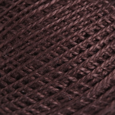 Нитки для вязания Ирис 100% хлопок 25 гр 150 м цвет 5710 тёмно-коричневый