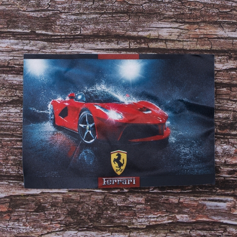 Декоративный  элемент пришивной Ferrari 20,5*14,5 см