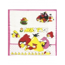 Платки носовые детские 21х21 Angry Birds (10 шт)