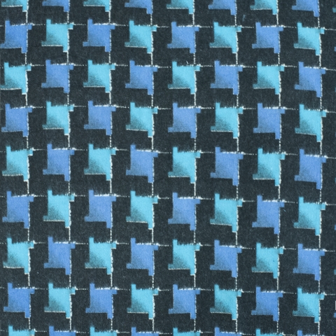 Ткань на отрез фланель 80 см 20103 Клетка цвет синий