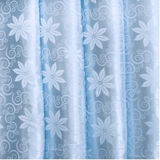 Мерный лоскут портьерная ткань 150 см 17 цвет голубой цветы