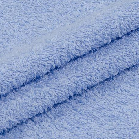 Ткань на отрез махровое полотно 220 см 380 гр/м2 цвет голубой