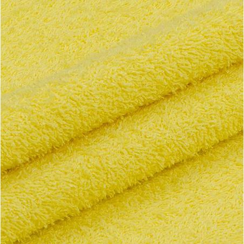 Ткань на отрез махровое полотно 220 см 380 гр/м2 цвет желтый