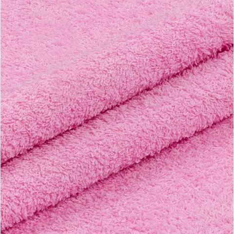 Ткань на отрез махровое полотно 220 см 380 гр/м2 цвет розовый