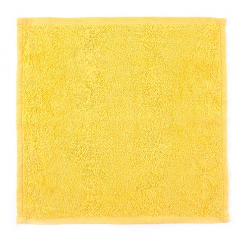 Салфетка махровая цвет желтый 30/30 см