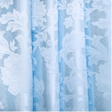 Маломеры портьерная ткань 150 см 17 цвет голубой ветка 1 м