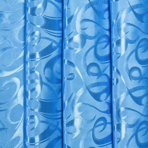 Портьерная ткань 150 см на отрез 20 цвет синий