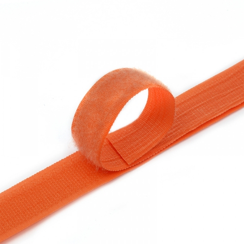 Лента-липучка 25 мм 25 м цвет F157 т-оранжевый