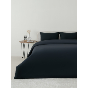 Постельное белье VT из полисатина г/к черный 2-х сп с евро простыней с наволочками 50/70