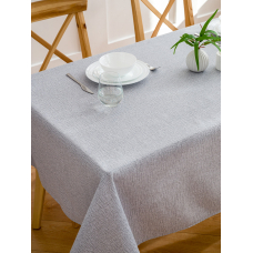 Скатерть VT рогожка 10962/2 Лен серый 120/150