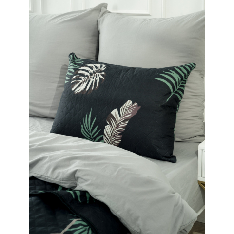 Чехол декоративный VT для подушки с молнией, ультрастеп DJL7126 50/70 см в упаковке 2 шт