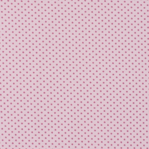 Ткань на отрез кулирка Горох 1022-V59 цвет розовый