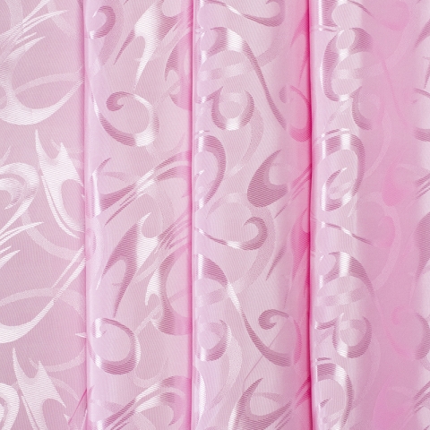 Портьерная ткань 150 см на отрез 14 цвет розовый
