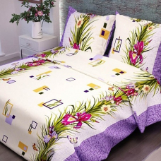 Бязь о/м 120 гр/м2 150 см 134/1 Ирисы цвет фиолетовый