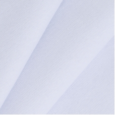 Ткань на отрез рибана с лайкрой цвет белый