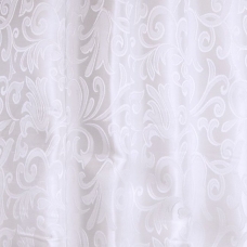 Мерный лоскут портьерная ткань 150 см 31 цвет белый вензель