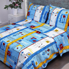 Бязь о/м 120 гр/м2 150 см 2461/3 Стамбул цвет синий