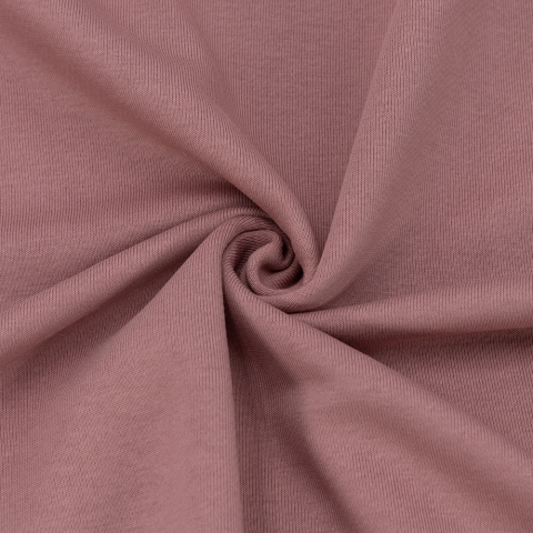 Ткань на отрез футер 3-х нитка диагональный цвет сухая роза