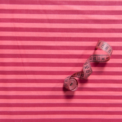 Ткань на отрез бязь плательная 150 см 1552/14 цвет красный